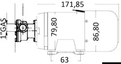 Kalužna črpalka 80 l / m 24V